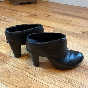 Gently worn short black heeled booties!  Adorable and sexy!